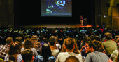 Jared Espley, scientist at the NASA Goddard Space Center, gives lecture at EXPO 