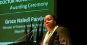 Grace Pandor, Ministra da Ciência e Tecnologia da República da África do Sul, re