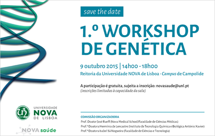 Save the Date – 1.º Workshop de Genética 