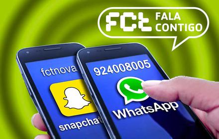 A FCT NOVA já tem WhatsApp e Snapchat!