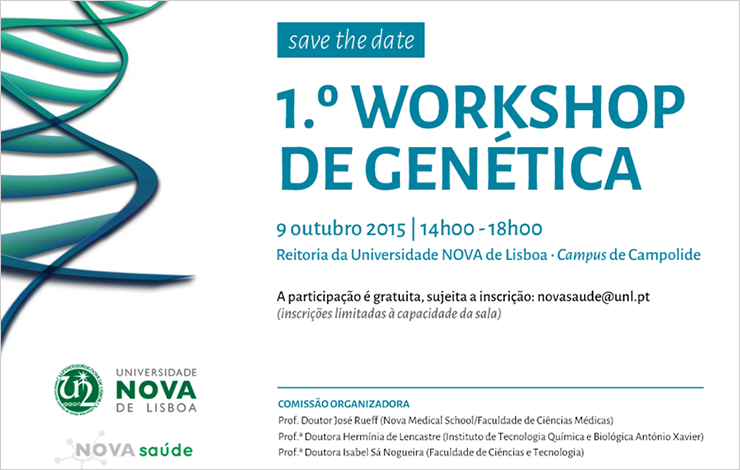 Save the Date – 1.º Workshop de Genética 