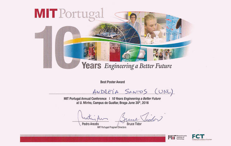 FCT NOVA student, MIT Portugal, wins prize in the field of Bioengineering