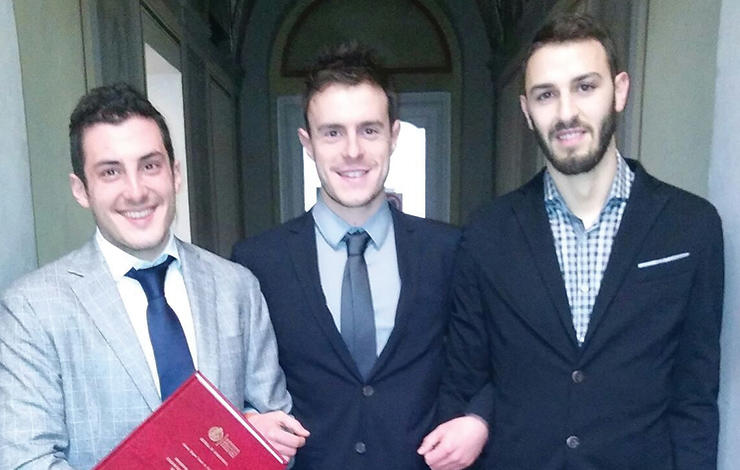 Civil Engineering Department students win prize for best thesis in Italy