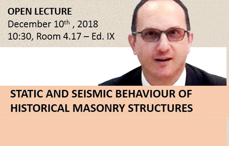 Palestra “Static and Seismic Behaviour of Historical Masonry Structures"