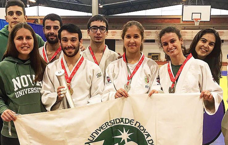 Equipa da NOVA conquista 2.º Lugar coletivo no CNU de Judo